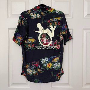 Rhude Button Up Tshirt XS